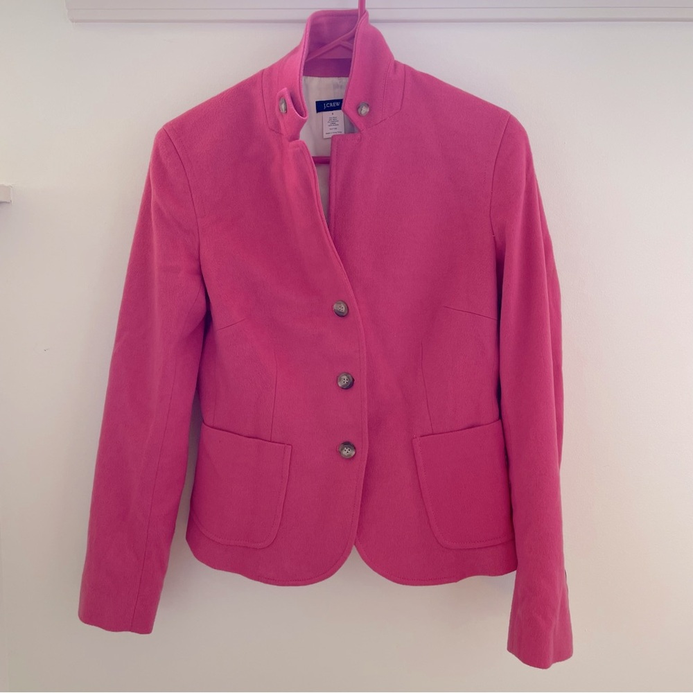 J. Crew Women’s Pink Wool Blazer Size Small